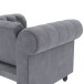Sessel >Firenze< mit Verstellung, Samt anthrazit - 111x83x87cm (BxHxT)