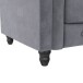 Sessel >Firenze< mit Verstellung, Samt anthrazit - 111x83x87cm (BxHxT)