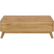 Couchtisch >Essen<mit 2 Schubladen in Eiche Dekor - 110x37x50cm (BxHxT)