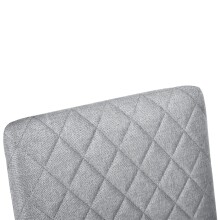Freischwinger >Valencia< (2er-Set) in Grau, Stoff - 45x97x61cm (BxHxT)
