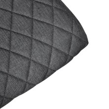 Freischwinger >Valencia< (2er-Set) in Grau, Stoff - 45x97x61cm (BxHxT)
