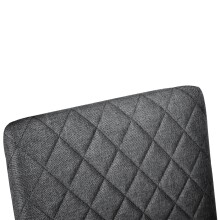 Freischwinger >Valencia< (2er-Set) in Grau, Stoff - 45x97x61cm (BxHxT)