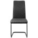 Freischwinger >Valencia< (2er-Set) in Grau, Stoff - 45x97x61cm (BxHxT)