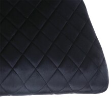 Freischwinger >Valencia< (2er-Set) in Schwarz, Stoff - 45x97x61cm (BxHxT)
