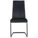 Freischwinger >Valencia< (2er-Set) in Schwarz, Stoff - 45x97x61cm (BxHxT)