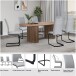 Freischwinger >Valencia< (2er-Set) in Schwarz, Stoff - 45x97x61cm (BxHxT)