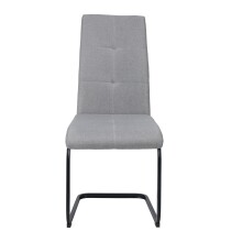 Freischwinger >Chicago< (2er-Set) in Grau, Stoff - 45x97x61cm (BxHxT)