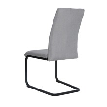 Freischwinger >Chicago< (2er-Set) in Grau, Stoff - 45x97x61cm (BxHxT)
