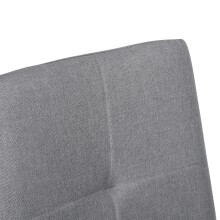 Freischwinger >Chicago< (2er-Set) in Grau, Stoff - 45x97x61cm (BxHxT)