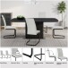 Freischwinger >Chicago< (2er-Set) in Grau, Stoff - 45x97x61cm (BxHxT)
