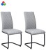Freischwinger >Valencia< (2er-Set) Bezug schwarz, dunkelgrau oder grau, Stoff - 45x97x61cm (BxHxT)