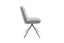 Esszimmerstuhl >Marilla< (2er-Set) drehbar, in grau - 61x91x64 (BxHxT)