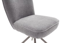 Esszimmerstuhl >Marilla< (2er-Set) drehbar, in grau - 61x91x64 (BxHxT)