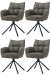 Armlehnstuhl >Bonanza< (4er-Set) Drehfunktion, Federkern, in olive - 62x89x62 (BxHxT)