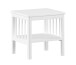 Jugendzimmer-Set >Buche massiv< (4-teilig) in weiß lackiert - 100x190x55 (BxHxT)