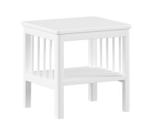 Jugendzimmer-Set >Buche massiv< (4-teilig) in weiß lackiert - 100x190x55 (BxHxT)