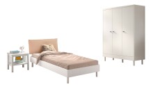 Jugendzimmer-Set >Buche massiv< (3-teilig) in...
