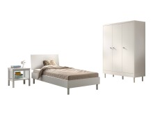 Jugendzimmer-Set >Buche massiv< (3-teilig) in...