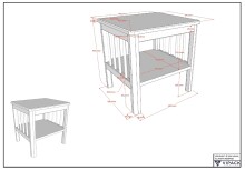 Jugendzimmer-Set >Buche massiv< (4-teilig) in weiß lackiert - 146x190x55 (BxHxT)