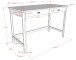 Jugendzimmer-Set >Buche massiv< (4-teilig) in weiß lackiert - 146x190x55 (BxHxT)