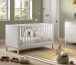 Babybett >Eva< in Weiß, Kiefer massiv und MDF - 145x85x74,2cm (BxHxT)