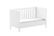 Babybett >Eva< in Weiß, Kiefer massiv und MDF - 145x85x74,2cm (BxHxT)