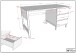 Jugendzimmer-Set >Eva< (4-teilig) in Weiß - 98,5x196,2x57,8 (BxHxT)