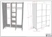 Jugendzimmer-Set >Eva< (3-teilig) in Weiß - 148,8x196,2x57,8 (BxHxT)