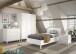 Jugendzimmer-Set >Eva< (4-teilig) in Weiß - 148,8x196,2x57,8 (BxHxT)