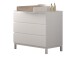 Wickelkommode >Eva< (2-teilig) in Weiß - 98,5x89,4x57 (BxHxT)