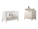 Babymöbel-Set >Eva< (3-teilig) in Weiß - 125x85,2x66,2 (BxHxT)