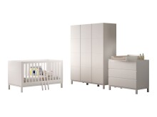 Babymöbel-Set >Eva< (4-teilig) in Weiß -...