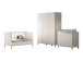 Babymöbel-Set >Eva< (4-teilig) in Weiß - 148,8x196,2x57,8 (BxHxT)