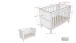 Babymöbel-Set >Eva< (4-teilig) in Weiß - 98,5x196,2x57,8 (BxHxT)