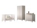 Babymöbel-Set >Eva< (4-teilig) in Weiß - 98,5x196,2x57,8 (BxHxT)