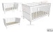 Babymöbel-Set >Eva< (4-teilig) in Weiß - 98,5x196,2x57,8 (BxHxT)