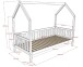 Hausbett >Cabane< in Kiefer natur, Kiefer massiv - 208x169x98cm (BxHxT)