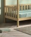 Hausbett >Cabane< in Eiche natur, Eiche massiv - 208x169x98cm (BxHxT)