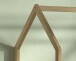 Hausbett >Cabane< in Eiche natur, Eiche massiv - 208x169x98cm (BxHxT)