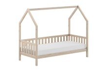 Hausbett >Cabane< Bettschublade, Kiefer natur, Kiefer teilmassiv - 208x169x98cm (BxHxT)