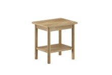 Nachttisch >Olive< in Natur, Eiche Furnier -...
