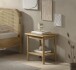 Nachttisch >Olive< in Natur, Eiche Furnier - 50x50x40cm (BxHxT)