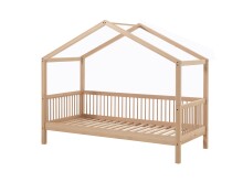 Hausbett >Fagus< in Buche massiv natur lackiert - 207,5x170x97,5 (BxHxT)