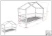 Hausbett >Fagus< Bettschublade + Rausfallschutz, Buche massiv - 207,5x170x97,5 (BxHxT)