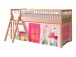 Spielbett >Fagus< in Buche massiv, Textilset Spring - 207,5x114x135,5 (BxHxT)