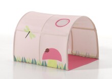 Spielbett >Fagus< Buche massiv, Textilset Spring + Tunnel - 207,5x114x135,5 (BxHxT)