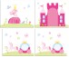 Spielbett >Fagus< in Buche massiv, Textilset Princess - 207,5x114x135,5 (BxHxT)
