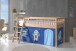 Spielbett >Fagus< in Buche massiv, Textilset Astro - 207,5x114x135,5 (BxHxT)