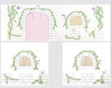 Spielbett >Fagus< in Buche massiv, Textilset Birdy - 207,5x114x135,5 (BxHxT)