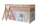 Spielbett >Fagus< in Buche massiv, Textilset Birdy - 207,5x114x135,5 (BxHxT)